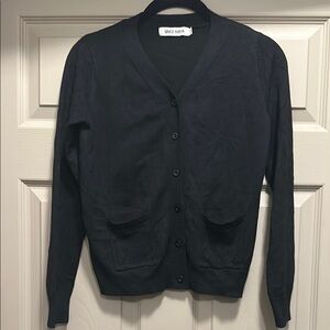 Grace Karin Black GIRLS Sweater heart detail on sleeve